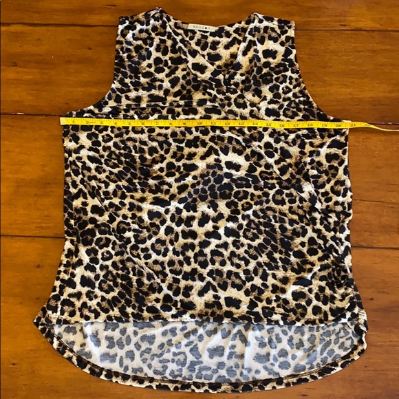 🔥Sleeveless Envelope Leopard Print Top - Picture 6 of 9
